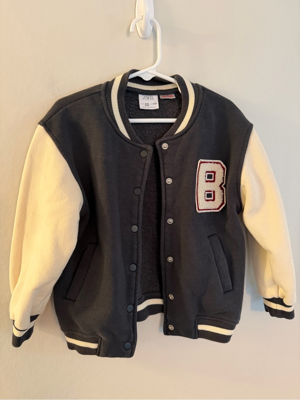 Zara Boys Varsity Lettermen Jacket - Size 4/5